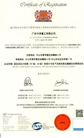 OHSAS 18001 Chinese Certification